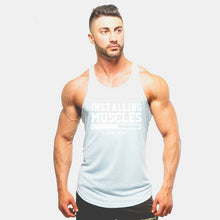 Load image into Gallery viewer, Summer new style clothing Brand singlet canotte bodybuilding stringer tank top men fitness  muscle guys sleeveless vest Tanktop