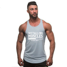 Load image into Gallery viewer, Summer new style clothing Brand singlet canotte bodybuilding stringer tank top men fitness  muscle guys sleeveless vest Tanktop