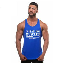 Load image into Gallery viewer, Summer new style clothing Brand singlet canotte bodybuilding stringer tank top men fitness  muscle guys sleeveless vest Tanktop