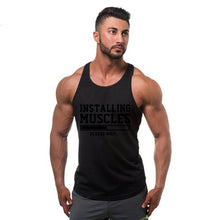 Load image into Gallery viewer, Summer new style clothing Brand singlet canotte bodybuilding stringer tank top men fitness  muscle guys sleeveless vest Tanktop