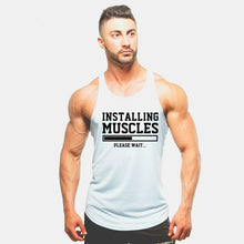 Load image into Gallery viewer, Summer new style clothing Brand singlet canotte bodybuilding stringer tank top men fitness  muscle guys sleeveless vest Tanktop