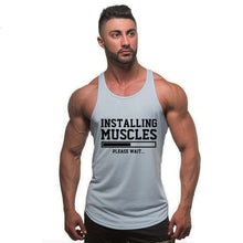 Load image into Gallery viewer, Summer new style clothing Brand singlet canotte bodybuilding stringer tank top men fitness  muscle guys sleeveless vest Tanktop