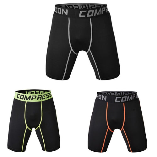 Men's Sports Gym beach Compression Wear Under Base Layer Shorts Pants AthleticTights plus size